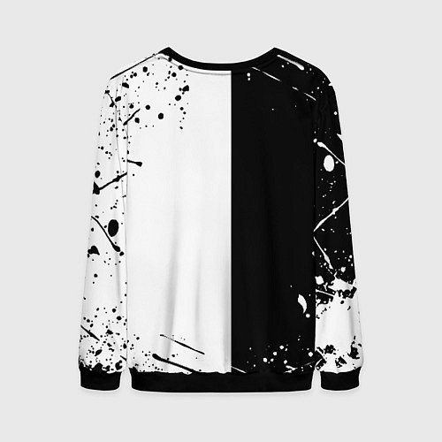 Мужской свитшот Juventus краски текстура спорт / 3D-Черный – фото 2