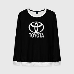 Свитшот мужской Toyota white logo, цвет: 3D-белый