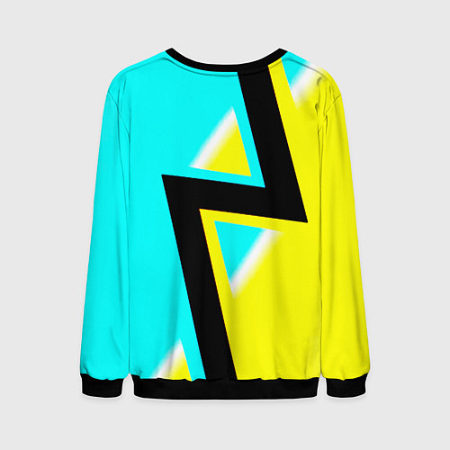 Мужской свитшот Real madrid fc geometry / 3D-Черный – фото 2