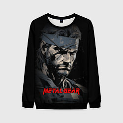 Свитшот мужской Metal gear Venom Snake, цвет: 3D-черный