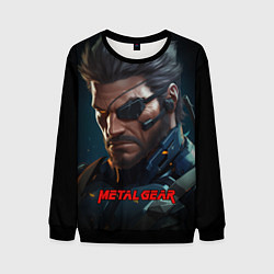 Свитшот мужской Веном Снейк из игры Metal gear, цвет: 3D-черный