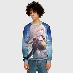 Свитшот мужской Honkai Star Rail Firefly smile, цвет: 3D-меланж — фото 2