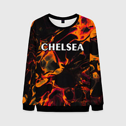 Свитшот мужской Chelsea red lava, цвет: 3D-черный