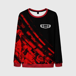 Свитшот мужской Geely sport grunge, цвет: 3D-красный