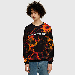Свитшот мужской Manchester City red lava, цвет: 3D-черный — фото 2