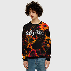 Свитшот мужской Sally Face red lava, цвет: 3D-черный — фото 2
