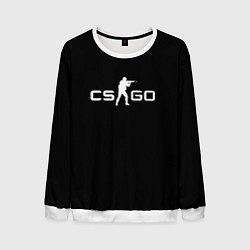 Свитшот мужской Counter strike logo, цвет: 3D-белый