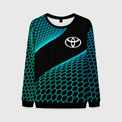 Свитшот мужской Toyota electro hexagon, цвет: 3D-черный