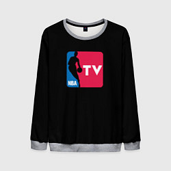 Свитшот мужской NBA tv logo, цвет: 3D-меланж