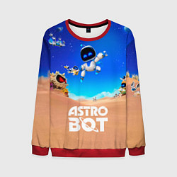 Свитшот мужской Astro bot персонажи, цвет: 3D-красный