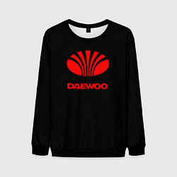 Свитшот мужской Daewoo red logo, цвет: 3D-черный