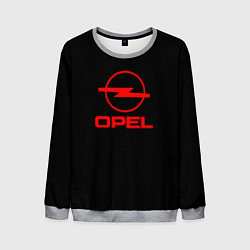 Мужской свитшот Opel red logo auto