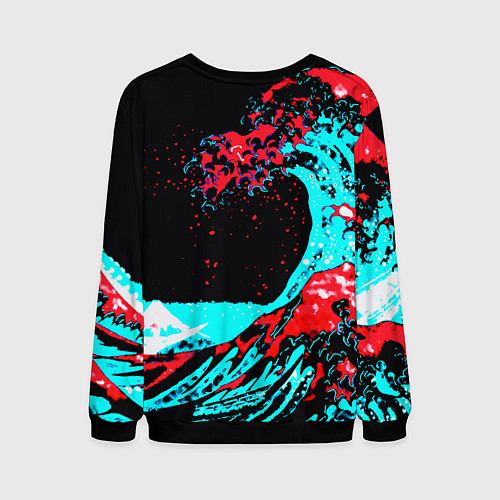 Мужской свитшот Samurai steel game / 3D-Черный – фото 2