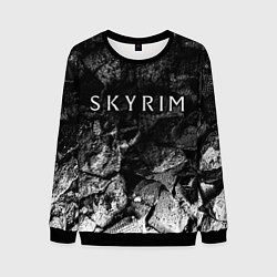 Свитшот мужской Skyrim black graphite, цвет: 3D-черный