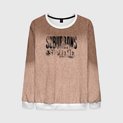 Свитшот мужской Suburbans supreme: beige, цвет: 3D-белый