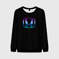 Свитшот мужской Honda neon logo, цвет: 3D-черный