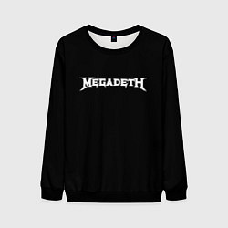 Мужской свитшот Megadeth logo white