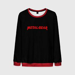 Мужской свитшот Metal gear red logo