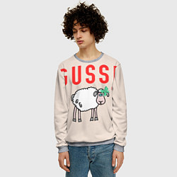 Свитшот мужской Гусси - овца прикольная, цвет: 3D-меланж — фото 2