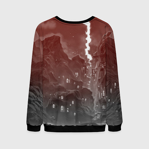 Мужской свитшот Воинствующий ксеноморф / 3D-Черный – фото 2