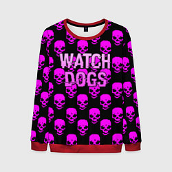 Мужской свитшот Watch dogs neon skull