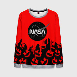 Мужской свитшот Marshmello x Nasa red