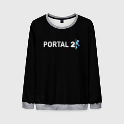 Мужской свитшот Portal 2 logo