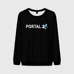 Мужской свитшот Portal 2 logo