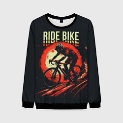 Свитшот мужской Ride bike, цвет: 3D-черный