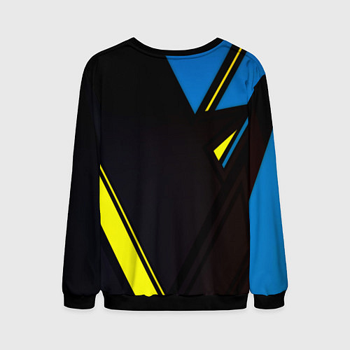 Мужской свитшот Имперская Россия спорт геомтерия / 3D-Черный – фото 2
