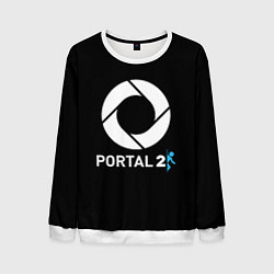 Мужской свитшот Portal2 logo game