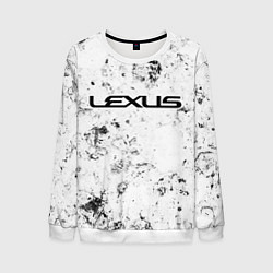 Свитшот мужской Lexus dirty ice, цвет: 3D-белый