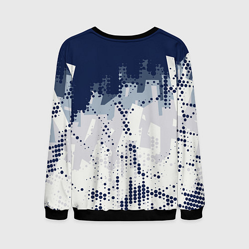 Мужской свитшот Яркий абстрактный узор для спорта / 3D-Черный – фото 2