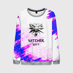 Свитшот мужской The Witcher colors neon, цвет: 3D-меланж