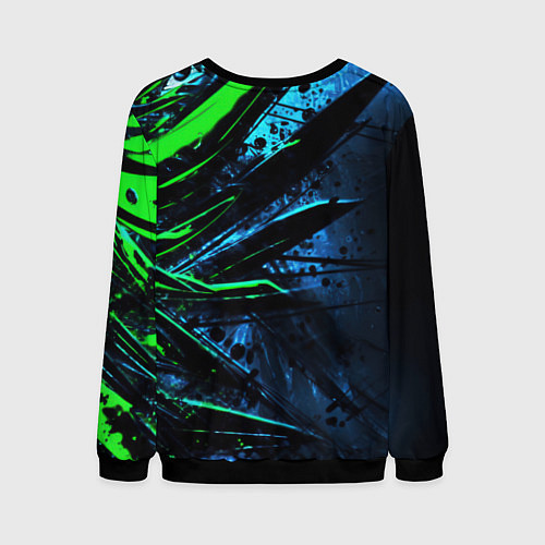 Мужской свитшот Радостный Пикачу рок звезда / 3D-Черный – фото 2