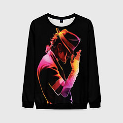 Свитшот мужской Michael Jackson in the hat, цвет: 3D-черный