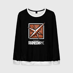 Свитшот мужской Том Кленси радуга 6, цвет: 3D-белый