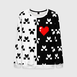 Мужской свитшот Minecraft pattern love