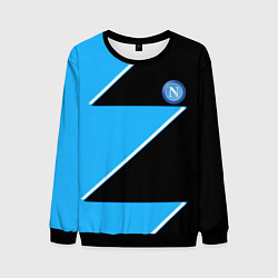 Свитшот мужской Napoli fc geometry blue, цвет: 3D-черный