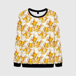 Свитшот мужской Много пива, цвет: 3D-черный