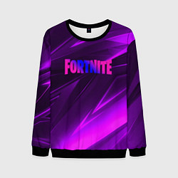 Мужской свитшот Fortnite neon stripes angles logo