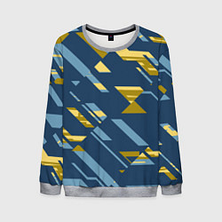 Свитшот мужской Абстракция текстуры спортивной формы, цвет: 3D-меланж