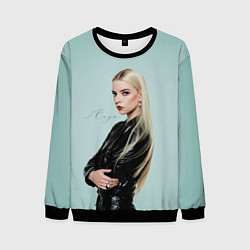 Свитшот мужской Anya Taylor - Joy - actress, цвет: 3D-черный