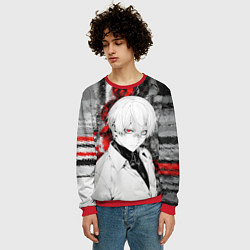 Свитшот мужской Беловолосый гуль, цвет: 3D-красный — фото 2