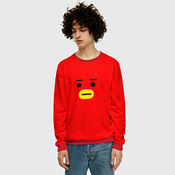 Свитшот мужской BT21 Tata, цвет: 3D-красный — фото 2