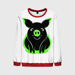 Мужской свитшот Зеленая хрюшка