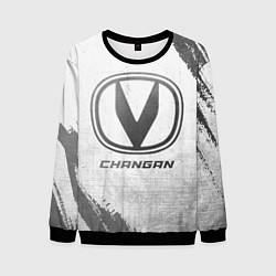 Свитшот мужской Changan - white gradient, цвет: 3D-черный
