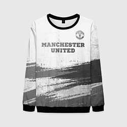 Свитшот мужской Manchester United - white gradient посередине, цвет: 3D-черный