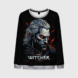 Свитшот мужской The Witcher blood, цвет: 3D-меланж