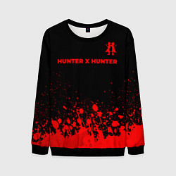 Свитшот мужской Hunter x Hunter - red gradient посередине, цвет: 3D-черный